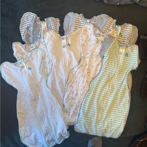5 Medium and 3 Large Love to Dream Swaddle Up Sacks